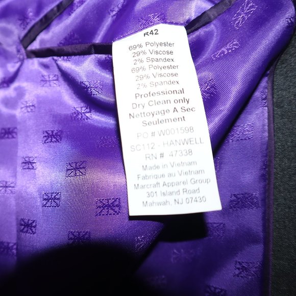 Ben Sherman Hanwll Grey Stretch Two-Button Suit Jacket Blazer Men's Size 42R-NWT - Picture 8 of 16